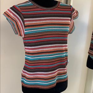 ZARA , small knit top , multi color